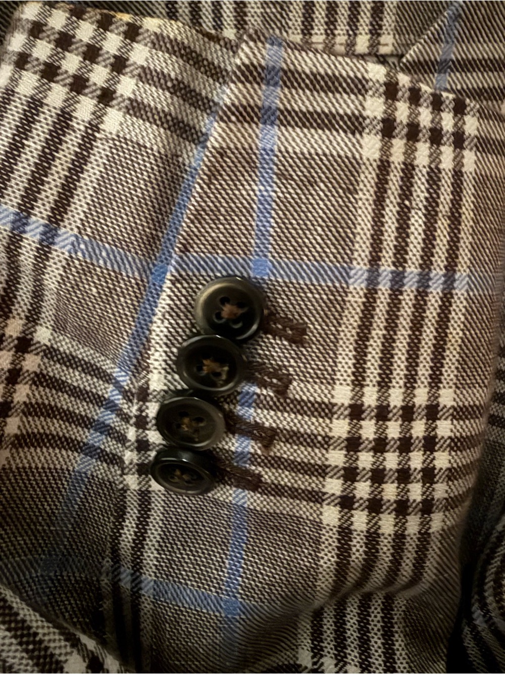 Men's Plaid Grey Plaid Blazer - Classic Tailored Jacket - Picture 2 of 6